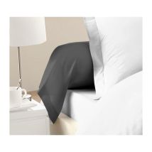 Lovely Home - Juego De 2 Fundas Para Traveseño En Algodón 100% 85x185 Cm Gris Oscuro