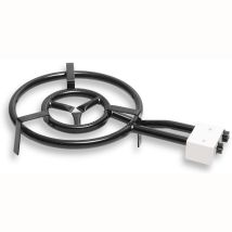 Briebe - Mod500 Brûleur À Gaz, Double Anneau À Paella 50cm Pour Poêles À Paella De 42 À 70 Cm Ø Noir