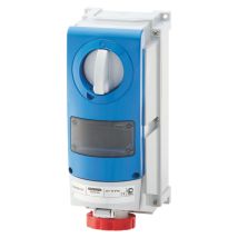 Gewiss Vertical Fixed Interlocked Socket Outlet 3p+n+e 32a 346-415v 50/60hz Ip66