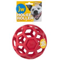 Chadog – Hol-ee Roller Dog Chew Toy – Interactive Natural Rubber Ball – Size 6.5 – Ideal for Training and Play
