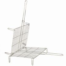 Doppelter Verzinnter Grill 40x45cm Chrom 5