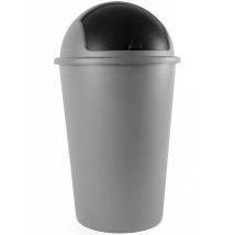 Markenartikel - Deuba Kitchen Bin 50l Plastic Dustbin With Sliding, Removable Lid Rubbish Recycle Basket Home Waste Paper Bin Dustbin, Paper Basket 
