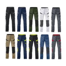 Fristads - Pantaloni Da Lavoro Multitasche 2555 Stf - 54 (eu) - Nero/giallo