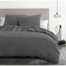 Home Linge Passion Juego De Funda Nórdica Gris Antracita 220x240 Cm