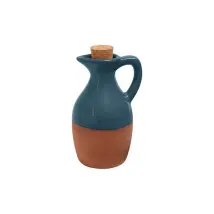 Sintra Glazed Terracotta Oil Drizzler Ink Blue - Dexam