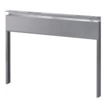 Moderna – Kit de instalación 120 cm – Acero inoxidable 18/10 cepillado – Altura máxima 21 cm – Distancia máxima 8 cm