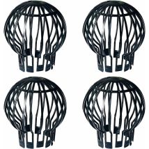Gutter Filters, 4 Pieces, Gutter Protector, Plastic, Durable, Rust-proof, Smooth Drainage, Suitable For Gutters, Roof Drainage