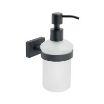 Novaservis Ferro Greta - Seifenspender Mit Halterung, Mattiertes Glas/gun Metal Agr34gm