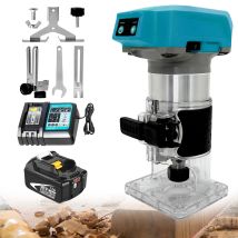 Kabelloses Elektrisches Handoberfräsenwerkzeug, Kompatibel Mit Makita 18-v-akku, Bürstenloser Oberfräsen-trimmer, Professioneller Oberfräsen-trimmer 