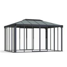 Palram - Canopia Aluminium Wintergarten Ledro 4300 Anthrazit 430x296x275 Cm