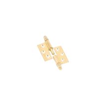 Cerniere Piane Canotto Liscio Ottone Lucido Mm.50x40 Destra