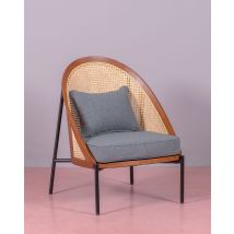 Nest Dream - Fauteuil Rétro Vintage En Noyer - Robín - Noyer