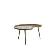 Mesa auxiliar PUNO de metal bronce antiguo – 48 cm ancho – 32 cm profundidad – 37 cm alto – Light & Living