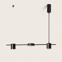 Lampada A Sospensione Led Kurna Metallo 18w Nero Opaco