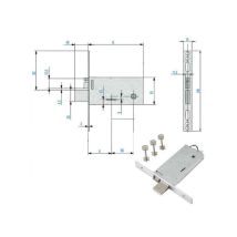 Électro-serrure – 12 portes aluminium – Acier zingué – Inox – Verrou réversible – Serrure électrique