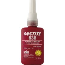 Loctite 638 Fügeprodukt 50 ml – Hochleistungs-Kleber für zylindrische Teile – Maximale Festigkeit – Verhindert Undichtigkeiten