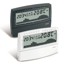 Termostato programable digital – Perry – LCD 4.5 – 10-24°C – 2 pilas AAA – Color antracita