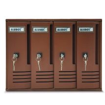Cassetta Postale Condominiale Alubox Cubo C4 Ruggine – Codice: LF-1007646 – Design Funzionale per Uso Residenziale