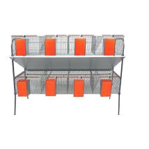 Cage pour rongeurs – Clapier 2 étages 8 appartements – 204 x 63 x 150 cm – Fabriqué en Espagne