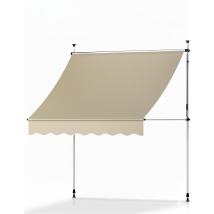 Klemmmarkise 3m Breit Ohne Bohren Solvision Bm3, Beige