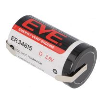 Eve - Lithium-batterie Er34615 3,6v 19000mah Mit Flachen Anschlüssen Löten Er34615cnr