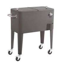 Nevera Vint. Ruedas Gris 56lts Alaska -