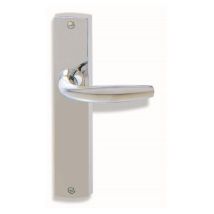 Ayr - Manivela Puerta 5400 Cromo/brillo Placa Larga