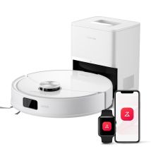 Roborock Q10 S5+ Robot Aspirapolvere Con Stazione, 10.000pa, Panno Sollevabile, Pulizia Vibrarise 2.0(3000 Volte/min), Anti-groviglio, Evitamento 