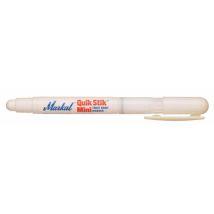 Quik Stik Mini-Farbstift – Weiß – Industrieller Marker – Schnelle Trocknungszeit – Wetter- und UV-beständig – Einziehbarer Drehknopf