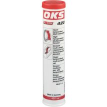 420, Grasso Multiuso Per Alte Temperature, Cartuccia 400 Ml (a 10) - Oks