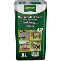 Vollschutz-lasur 7-in-1, Palisander, Holzschutz, 5 Ltr - Ultrament
