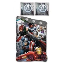 Set Biancheria Aymax Avengers Grigio 140x200 Cm 63x63 Cm