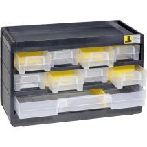 458080 Armadietto Porta Minuteria Varioplus Basic 15 (l X A X P) 300 X 190 X 135 Mm Nero, Giallo 1 Pz. - Allit