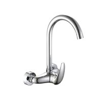 Dp Griferia Gc-0015 Rubinetto Da Muro Alto, Argento