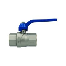 Kugelhahn weiblich/weiblich mit blauem Hebel – P.T. Kugelhahn – Aluminiumhebel – Vollständiger Durchfluss – GP 2240 – GP 2210