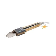 Pinze Barbecue Monolith – Acciaio Inossidabile – Manici Ergonomici in Bambù – 45 x 6,5 x 5 cm