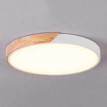 Europe Du Nord Plafonnier Led Plafonnier Encastré Lampe Plate Ronde Minimaliste Moderne Lampes Chambre Coucher Faciles Installer Et À Économie 