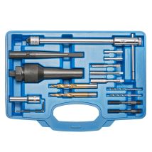 K.265-9816 Glühkerzen Ausbohr Werkzeug Ausbau M8 M10 Gewinde Reparatur Satz Glühkerzengewinde Wechsel Gewindebohrer - Kraftplus