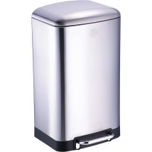 Dirt Devil Pattumiera A Pedale 30 Litri Con Chiusura Ammortizzata Acciaio Inox