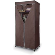 Misterpack Armadio In Tessuto Tnt - Marrone - 75x50x160 Cm
