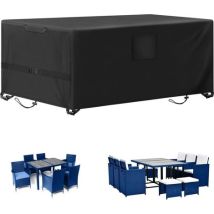 Housse Salon De Jardin Exterieur, 420d Oxford Tissu Imperméable Bâche De Meubles D'Extérieur, Housse De Protection Pour Mobilier Housse De Table De 