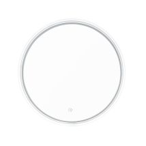 Swiss Aqua Technologies - Fusion By Siko Specchio Da Parete Rotondo Con Illuminazione Led E Sensore 60x60 Cm, Trasparente (satzful
