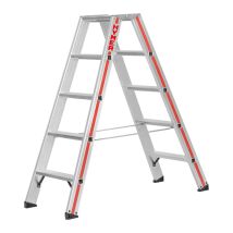 Scaletta Doppia 2x5 Gradini - Altezza Mass. Di Lavoro 2.67m - 6024/2x5
