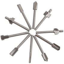 Embouts De Routeur, 10 Pièces 3 Mm 1/8quot Hss Couteaux Pour Le Travail Du Bois Embouts De Routeur Kit D'Accessoires Embouts De Routeur Multi-outils 