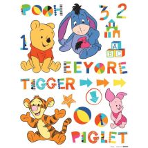 Sticker Murali Winnie the Pooh per Bambini 65x85cm – Adesivi Facili da Applicare e Rimuovere – Decorazione Cameretta