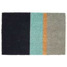Wadiga - Premier Housewares Stripe Design Door Mat Non Slip Floor Mat Indoor And Outdoor Welcome Mat With Robust Coir For Door Entrances House 