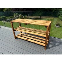 Charles Taylor Trading - Bramshall Multi Storage Extra Large Table - Timber - L50 X W145 X H90 Cm