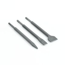 Gotools - Sds-plus Meisselsatz 3-tlg. (spitz-, Flach-, Spatmeissel 40x250mm)