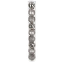 Pallina Di Natale 60mm X 9 Argento - Feeric Lights & Christmas