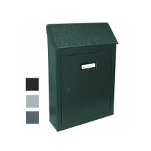 EAC – Boîte aux lettres extérieure toit ouvrant acier peint – Type de boîte aux lettres, Destination d’usage, Largeur, Mode de fixation, Matières, 